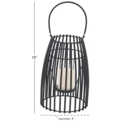 Kirkland's Home Lanterns-Metal Vertical Caged Lantern, 12 In.