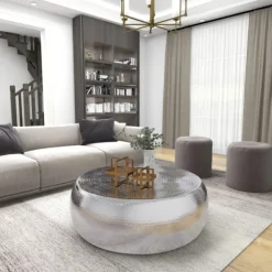 Kirkland's Home Statues & Figurines-Metallic Cube Sculptures, Set Of 2