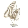 Kirkland's Home Statues & Figurines-Metallic Fern Leaf Sculpture