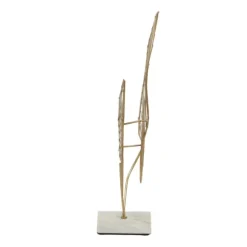 Kirkland's Home Statues & Figurines-Metallic Fern Leaf Sculpture