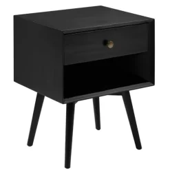 Kirkland's Home Nightstands-Mid-Century Cubby Nightstand