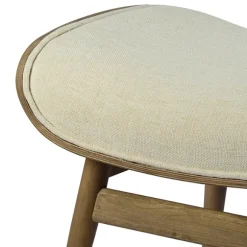 Kirkland's Home Benches & Ottomans-Mid-Century Modern Saddle Seat Ottoman