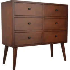 Kirkland's Home Dressers & Chests-Mid-Century Six Drawer Accent Chest