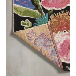 Kirkland's Home Outdoor Rugs-Midnight Garden Party Indoor/Outdoor Rug, 5X7