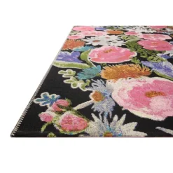 Kirkland's Home Outdoor Rugs-Midnight Garden Party Indoor/Outdoor Rug, 5X7