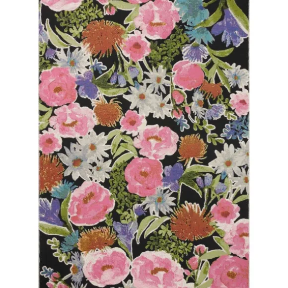 Kirkland's Home Outdoor Rugs-Midnight Garden Party Indoor/Outdoor Rug, 7X11