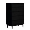 Kirkland's Home Dressers & Chests-Midnight Solid Wood Pull Tab Dresser