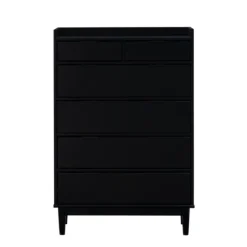 Kirkland's Home Dressers & Chests-Midnight Solid Wood Pull Tab Dresser