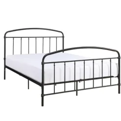 Kirkland's Home Beds & Headboards-Midnight Vintage Arch Queen Bed Frame