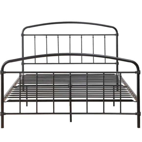 Kirkland's Home Beds & Headboards-Midnight Vintage Arch Queen Bed Frame