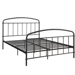 Kirkland's Home Beds & Headboards-Midnight Vintage Arch Queen Bed Frame