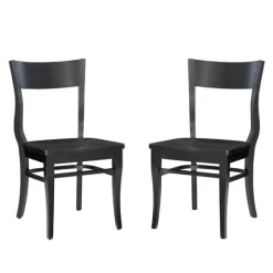 Kirkland's Home Dining Chairs-Midnight Wave Frame Dining Chairs, Set Of 2