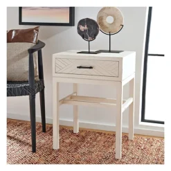 Kirkland's Home Accent & End Tables-Milo Herringbone Accent Table