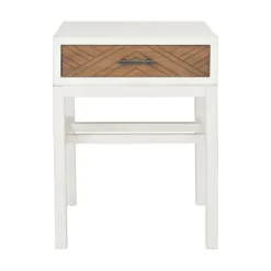 Kirkland's Home Accent & End Tables-Milo Honey Herringbone Accent Table