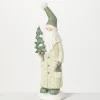 Kirkland's Home Statues & Figurines-Minty Green Santa Folk Figurine