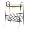 Kirkland's Home Accent & End Tables-Mirror Top Magazine Rack Side Table