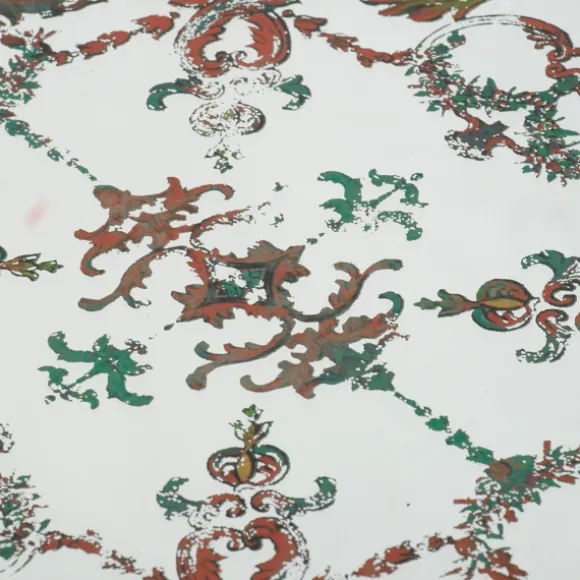 Kirkland's Home Decorative Trays-Mirrored Moroccan Pattern Tray With Gold Edges