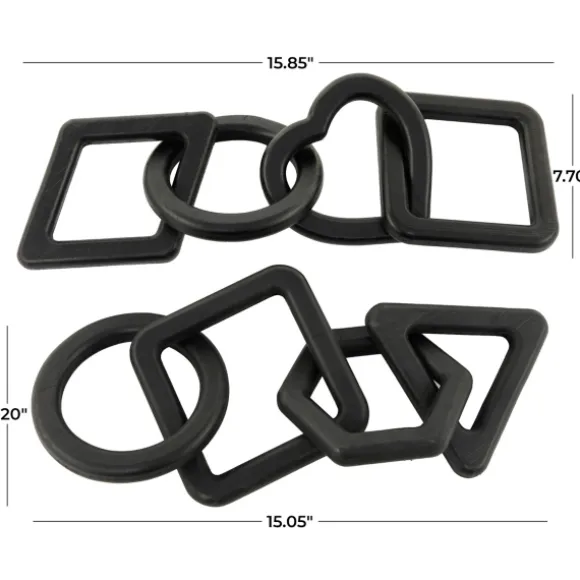 Kirkland's Home Statues & Figurines-Mixed Shapes Chain Sculptures, Set Of 2