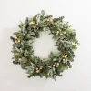 Kirkland's Home Wreaths-Mixed White Berry Eucalyptus Wreath