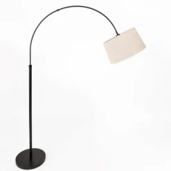 Kirkland's Home Floor Lamps-Modern Black Arch Floor Lamp