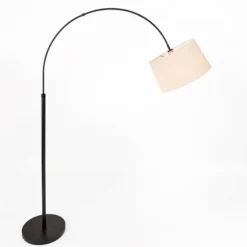 Kirkland's Home Floor Lamps-Modern Black Arch Floor Lamp