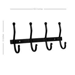 Kirkland's Home Hooks-Modern Farmhouse Black Metal Wall Hooks