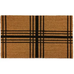 Kirkland's Home Doormats-Modern Farmhouse Plaid Coir Doormat