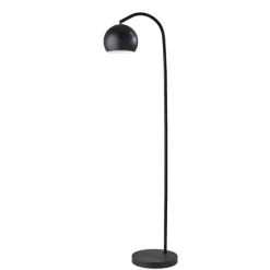 Kirkland's Home Floor Lamps-Modern Globe Shade Floor Lamp