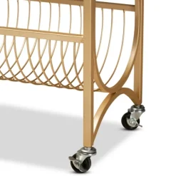 Kirkland's Home Kitchen Islands & Bar Carts-Modern Marble Deco Bar Cart