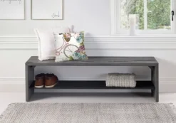 Kirkland's Home Entryway Furniture-Modern Reclaimed Farmhouse Bench
