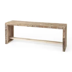 Kirkland's Home Benches & Ottomans-Modern Reclaimed Wood Bench