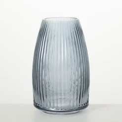 Kirkland's Home Vases-Modern Ribbed Glass Vase