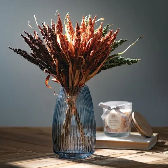 Kirkland's Home Vases-Modern Ribbed Glass Vase