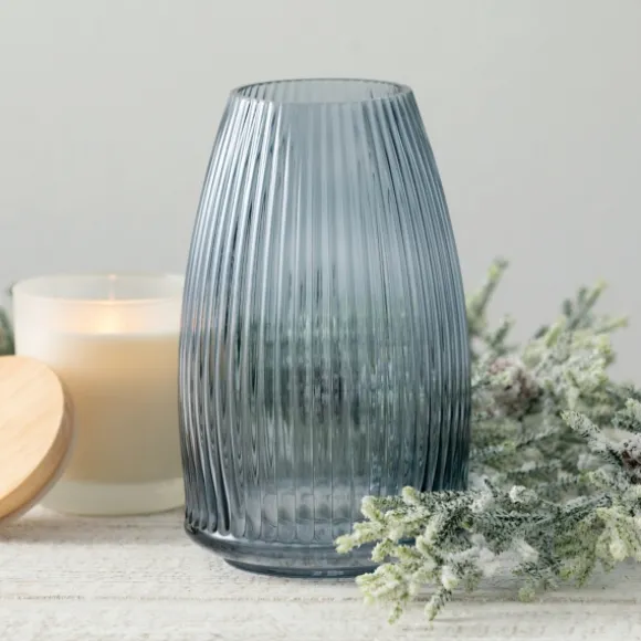 Kirkland's Home Vases-Modern Ribbed Glass Vase