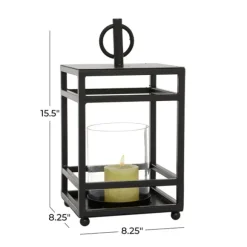 Kirkland's Home Lanterns-Modern Vintage Iron Framed Lantern, 15 In.
