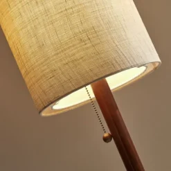 Kirkland's Home Floor Lamps-Modern Wood Emma Floor Lamp