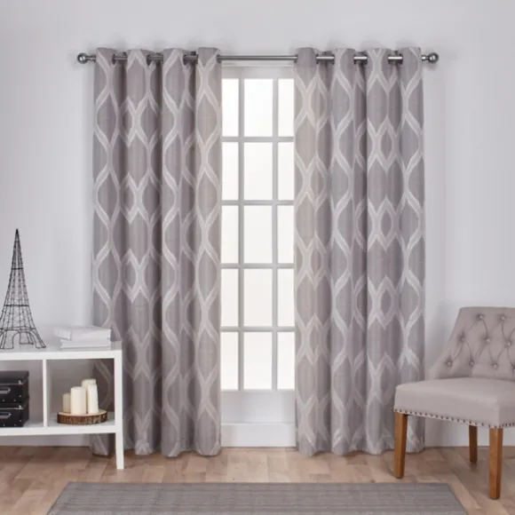 Kirkland's Home Curtains & Drapes-Monte Curtain Panel Set, 108 In.