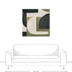 Kirkland's Home Canvas Art-Moody Green Shapes I Canvas Art Print