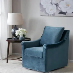 Kirkland's Home Accent Chairs-Mora Swivel Accent Chair
