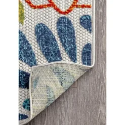 Kirkland's Home Outdoor Rugs-Multicolor Burst Indoor/Outdoor Area Rug, 5X8