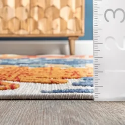 Kirkland's Home Outdoor Rugs-Multicolor Burst Indoor/Outdoor Area Rug, 5X8