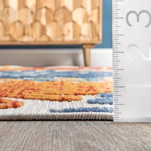 Kirkland's Home Outdoor Rugs-Multicolor Burst Indoor/Outdoor Area Rug, 5X8