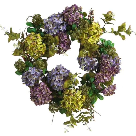 Kirkland's Home Wreaths-Multicolor Hydrangea And Berry Wreath