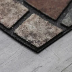 Kirkland's Home Doormats-Mythos Stone Mosaic Slice Doormat