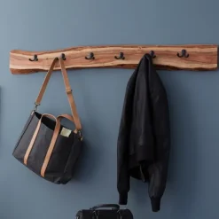 Kirkland's Home Hooks-Natural Acacia Wood Live Edge Wall Hooks