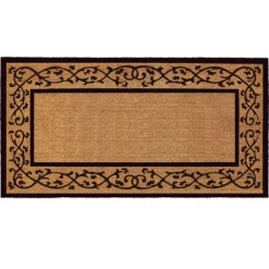 Kirkland's Home Doormats-Natural And Black Abby Doormat, 48X24 In.