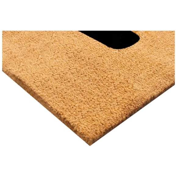 Kirkland's Home Doormats-Natural And Black Coir Hello Doormat, 29X17 In.