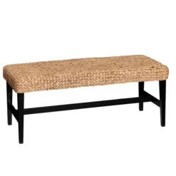 Kirkland's Home Benches & Ottomans-Natural Blanchard Water Hyacinth Bench