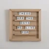 Kirkland's Home Memo & Chalkboards-Natural Blond Wood Letter Board With Tiles