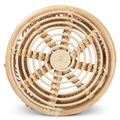 Kirkland's Home Accent & End Tables-Natural Boho Rattan Weave Accent Table